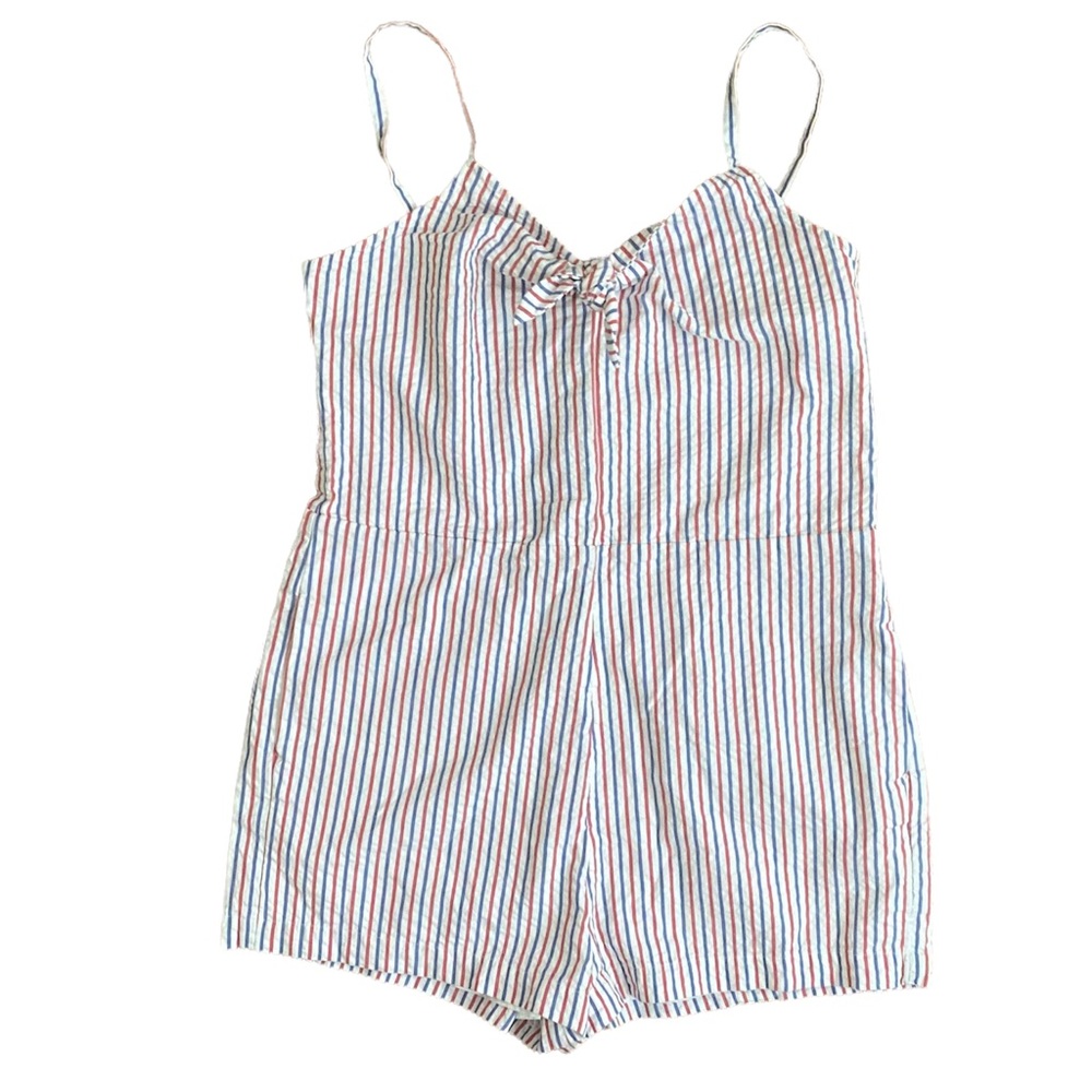 Vineyard Vines Firework Seersucker Romper NWOT Size 16
